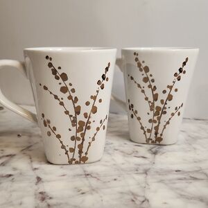Tahari Home Wheat Sprig Mugs (2) Replacement